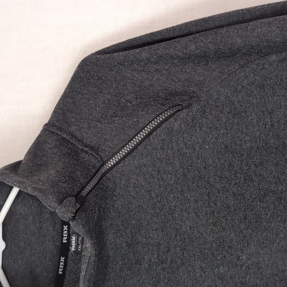 RBX Dark Grey Wrap Front Mock Neck Sweatshirt Size XXL - Picture 3 of 8